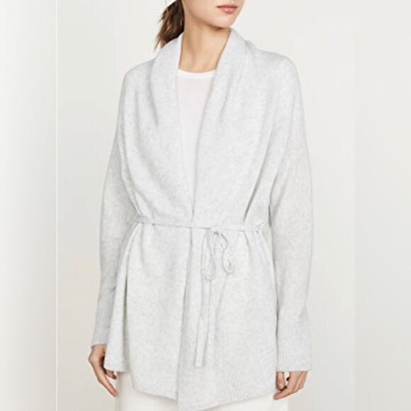 NEW Vince Belted Wool And Cashmere-blend Cardigan - Picture 1 of 13